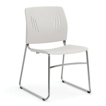 white plastic chair